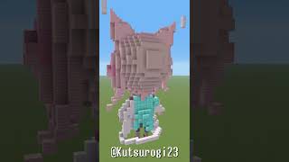 【マイクラ】博衣こよりさんを作ってみる！ホロライブメンバー全員作る！ #shorts  #minecraft #hololive