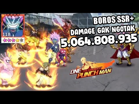 🔥🔥 5 BILLION DAMAGE BOROS SSR+, LIGHTNING GENJI | BOROS CLUB CHALLENGE - One Punch Man The Strongest