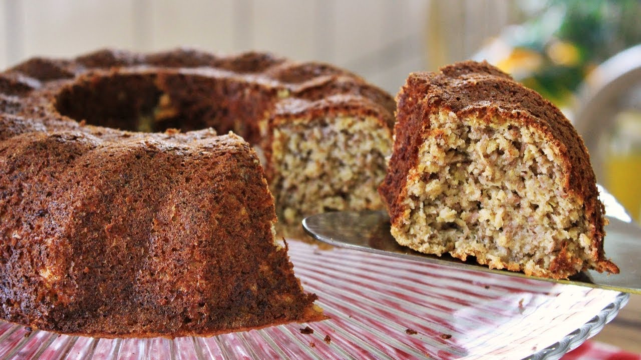 BOLO DE AVEIA COM BANANA SEM FARINHA E SEM AÇÚCAR | Menino Prendado