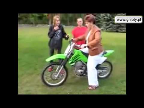 Moja stara na motocyklu
