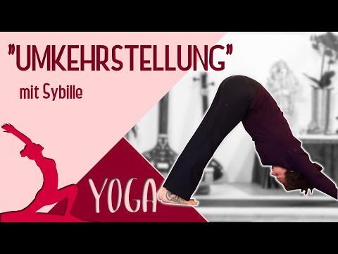 Yogastunde "Umkehrstellung" Mittelstufe mit Sybille - Yoga Vidya Grundreihe Live 16:15 - 05.10.2020