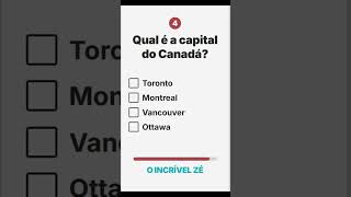 6 PERGUNTAS DE CONHECIMENTOS GERAIS | Quantas acerta? | QUIZ