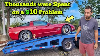 My Friend Spent $2k trying to get his Project Corvette to Run. I Fixed it for $10 in 5 Minutes!