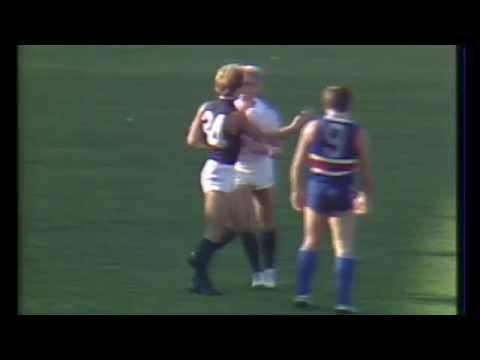 Alex Marcou pushes umpire 1982 round 8