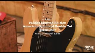 Video thumbnail for Snacks 061: 2015 Limited Edition American Standard Double Cut Telecaster, Butterscotch Blonde by Russo Music