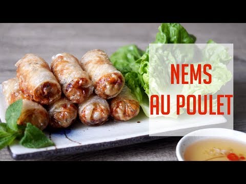 CRISPY CHICKEN SPRING ROLLS - ULTRA SIMPLE & EASY RECIPE