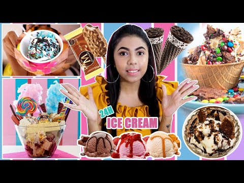I only ate ICE CREAM for 24 Hours | Food Challenge | Living on ICE CREAM  | chat with nabanita