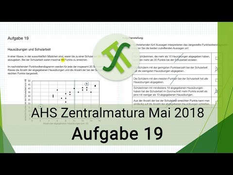 AHS Mathematik Zentralmatura Mai 2018 - Aufgabe 19