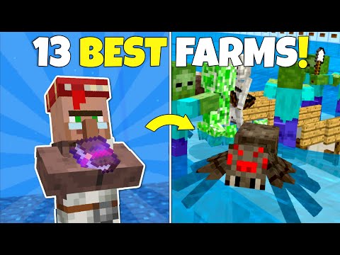 13 BEST Minecraft Farms EVERY Survival World NEEDS!