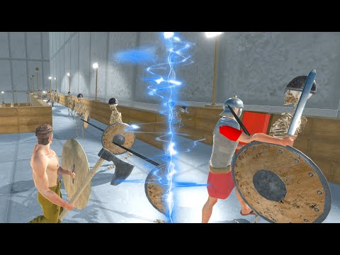 BOSS MONSTER DUNGEON V1 |  BLUE Crixus The Gaul & Romanus - Animal Revolt Battle Simulator