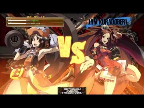 Guilty Gear Xrd -Revelator- TiggyMD (May) vs BLUES424 (Jam)