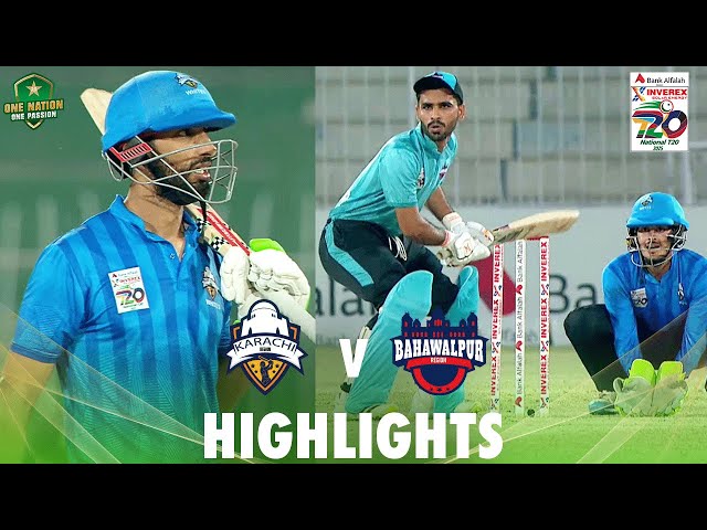 Full Highlights | Karachi Whites vs Bahawalpur | Match 30 | National T20 Cup 2025 | PCB | M2L1A