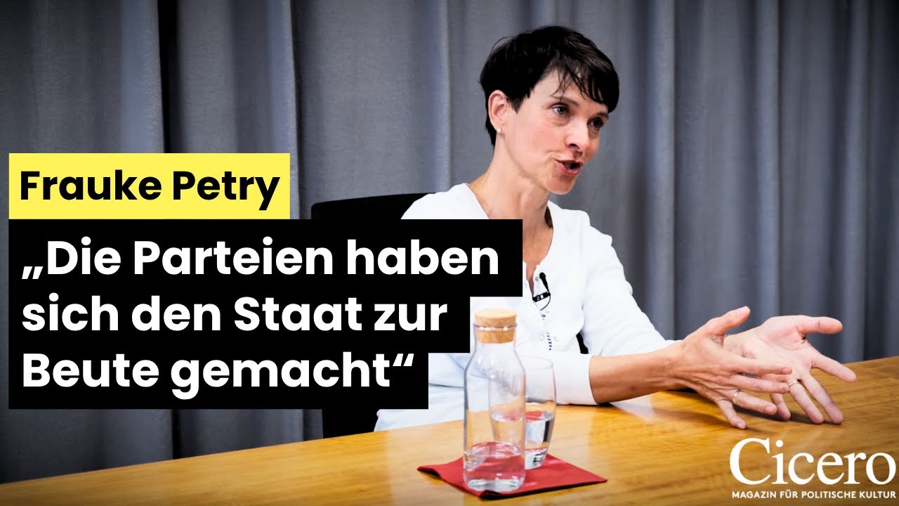 Frauke Petry – „Es sitzen massenhaft Nutznießer im Staatsapparat“