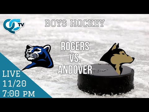 Boys Hockey: Rogers @ Andover 11-20-2025 | Andover High School | QCTV