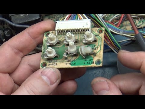 25" K7000 Arcade Monitor Chassis Repair - Vertical Collapse - Don't Forget To Inspect Your Pots!