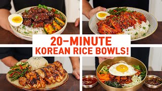 20 Minute Korean Rice Bowl Recipes For Your Busy WEEKNIGHT DINNER!