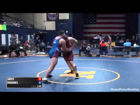 130 kg - Matthew Lamb (Army) vs. Eric Fader (Marines)