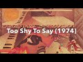 Stevie Wonder - Too Shy To Say  (1974)