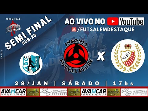 COPA ABC DE FUTSAL SUB20 - INSONIA X REAL MARIA - AO VIVO FUTSAL EM DESTAQUE