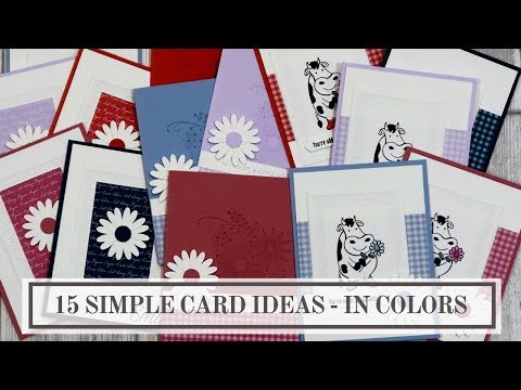 Stampin Up In Colors 2019 - 2021 (15 Simple Card Ideas)