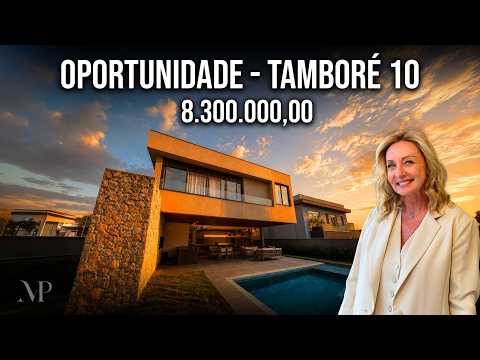 Casa com 4 suítes e vista permanente para a mata à venda no Tamboré 10