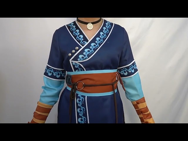 Vídeo relacionado con Rubies Disfraz oficial de Avatar The Last Airbender Katara con vestido adjunto, disfraz para adultos, talla L UK 16-18