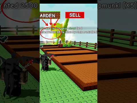 FASTEST WAY TO LEVEL UP CHUBBY CHIPMUNK IN GROW A GARDEN #roblox #growagarden #gag