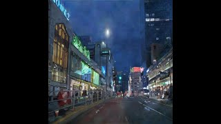 甲州街道をドライブ 新宿駅南口 - 新宿御苑トンネル 2022年7月