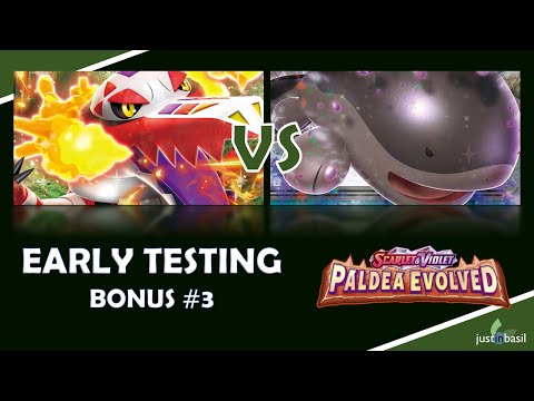 Paldea Evolved Testing Bonus #3: Skeledirge ex vs. Paldean Clodsire ex