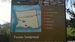 preview picture of video 'Forum sempronii - Parco Archeologico Fossombrone'