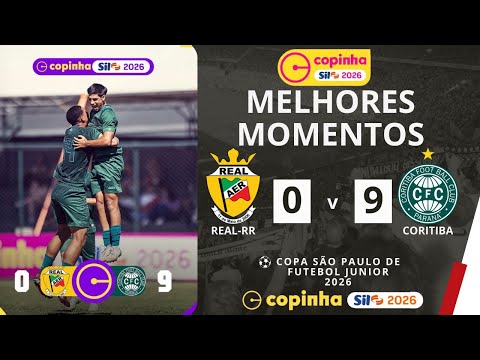 Real-RR vs Coritiba | Melhores Momentos | 2ª Rodada | Copinha 2026