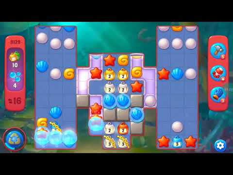 Fishdom Hard Level 9129 (with Double Lightning Booster) @choraelmin