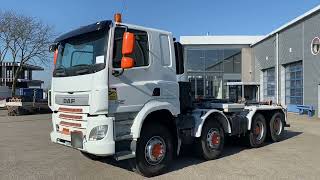 DAF CF 410 / 8X4 / DEB / FULL-STEEL / 2XBIG AXLE / HYVA 22 TON HOOKL haakarm vrachtwagen | Foto 4 - Autoline