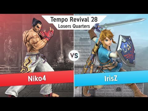 Tempo Revival 28 - IrisZ (Link) Vs. Niko4 (Kazuya) - Losers Quarters - Smash Ultimate