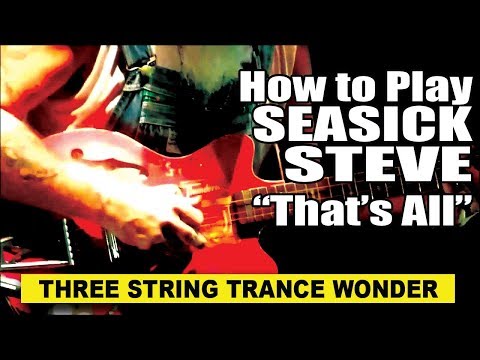 How to Play Seasick Steve's "That's All" on a 3-String Trance Wonder