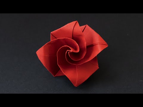 Easy Origami Rose / Simple Paper Flower