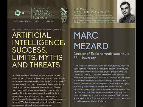 Artificial intelligence: success, limits, myths and threats (Lecture 1) by Marc Mézard