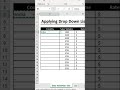 How to apply same drop down to all other cells