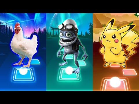 Chicken Song Vs Crazy Frog Vs Pikachu - Tiles Hop EDM Rush