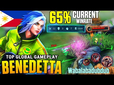 Intense Speed, 65% Current WinRate | Top Global BENEDETTA Gameplay Best Build By Wabalabadubd - MLBB
