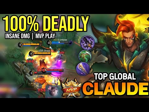 CLAUDE BEST BUILD 2023 | TOP GLOBAL CLAUDE GAMEPLAY | MOBILE LEGENDS✓