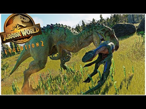 INDOMINUS REX VS INDORAPTOR IN JURASSIC WORLD EVOLUTION 2!