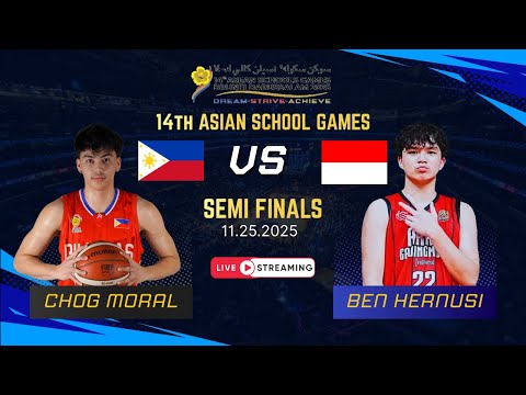 PHILIPPINES 🇵🇭 vs INDONESIA 🇮🇩 | SEMIFINALS | 14th ASEAN Schools Games 2025