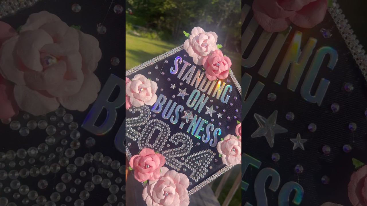 DECORATING MY CAP FOR GRADUATION #graduation #diy #graduationcap #crafts #crafting #blackgirlmagic