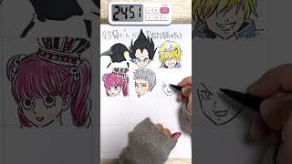 45分で何ができる？『へ』から始まる名前のキャラ何人描けるか検証してみた #Shorts