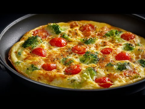 I Add Yogurt to My Omelet for the Fluffiest Result! 🥦 Broccoli & Cheese Recipe