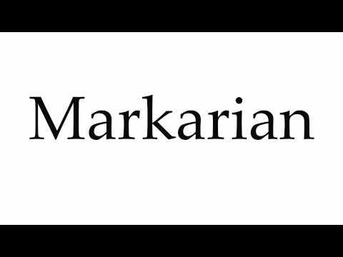 How to Pronounce Markarian