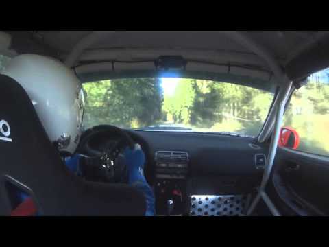 Miki Lindblom Hausjärven SM-rallisprint 14.9.2014 incar Honda Integra Type R