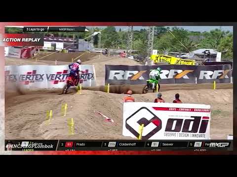 Prado passes Febvre for the lead | MXGP Race 1 | MNC MXGP of Lombok-Indoensia 2023 #MXGP #Motocross