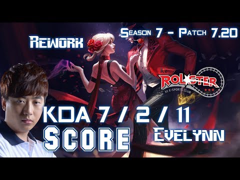 KT Score EVELYNN REWORK vs CAMILLE Jungle - Patch 7.20 KR Ranked